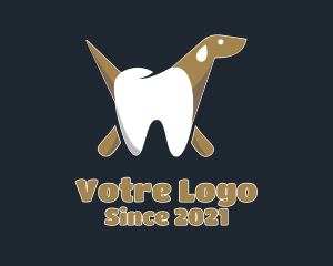 Molar - Dental Dog Tooth logo design