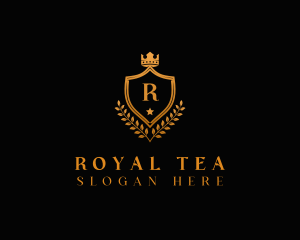 Royal Crown Shield Crest logo design