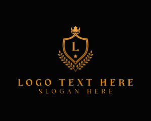 Regal - Royal Crown Shield Crest logo design