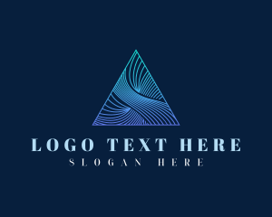 Abstract - Elegant Pyramid Triangle logo design