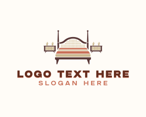 Upholsterer - Bedroom Home Decor logo design