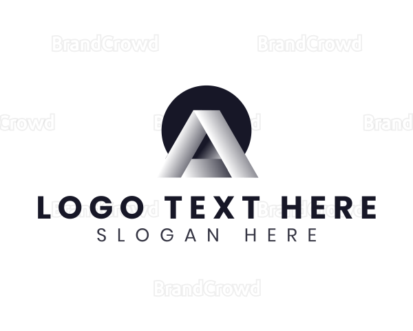 Geometric Minimalist Letter A Logo