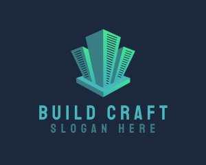 Building Skyscraper Tower logo design