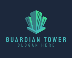 Building Skyscraper Tower logo design