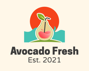 Avocado - Tropical Avocado Juice logo design