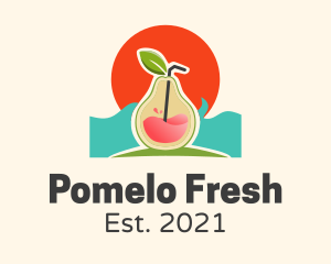 Pomelo - Tropical Avocado Juice logo design