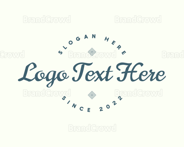 Elegant Cursive Branding Logo