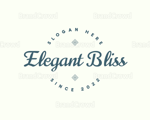 Elegant Cursive Branding Logo