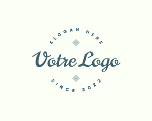 Elegant Cursive Branding Logo