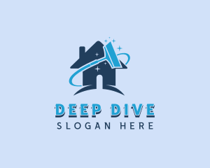 Squeegee Clean Housekeeping logo design