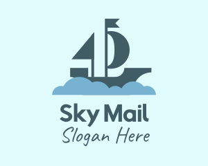 Sail Boat Cloud logo design