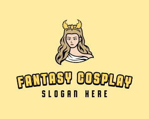 Cosplay - Woman Goddess Gaming logo design