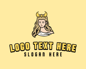 Woman Goddess Gaming Logo