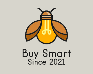 Beetle Light Bulb logo design