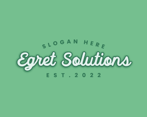 Generic Green Cursive logo design