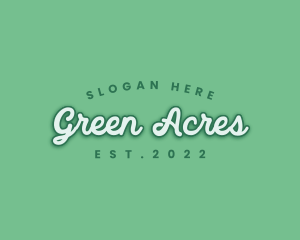 Generic Green Cursive logo design