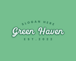 Generic Green Cursive logo design