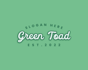 Generic Green Cursive logo design