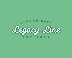 Generic Green Cursive logo design