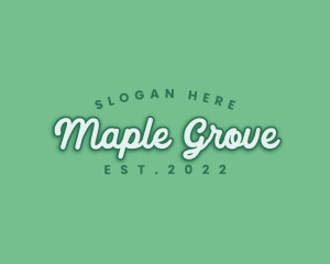 Generic Green Cursive logo design