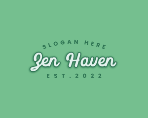 Generic Green Cursive logo design