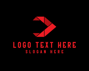 Ecommerce - Origami Logistics Arrow logo design