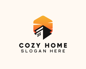 Home Roofing Property logo design