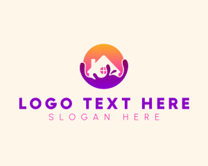 Gradient - Paint House Home logo design