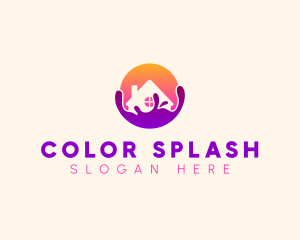 Paint House Home logo design