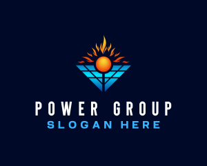 Solar Energy Panel Logo