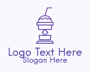 Purple Beverage Cooler  Logo