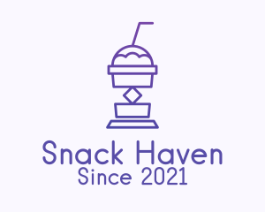 Purple Beverage Cooler  logo design