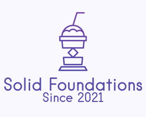 Juice Stall - Purple Beverage Cooler logo design