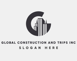 City Building Letter G logo design