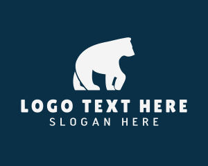 Cartoon - Polar Bear Animal logo design