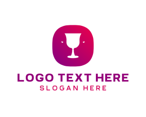 App Icon - Wine Glass Winery logo design