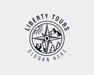 Mountain Exploration Tour logo design