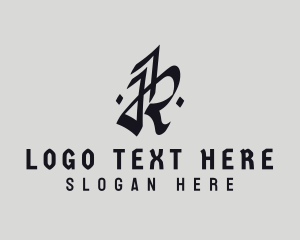 Typography - Urban  Gothic Apparel logo design