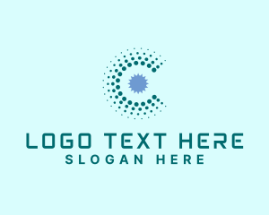 Medical Tech Letter C logo design