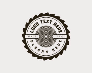 Paneling - Hipster Wood Saw logo design