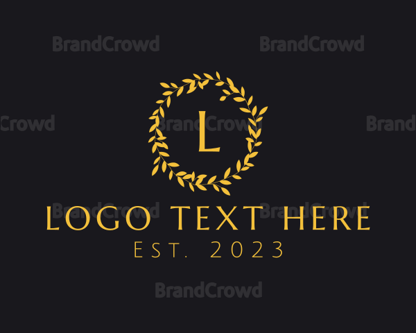 Elegant Luxury Wreath Logo