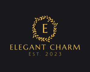 Elegant Luxury Wreath logo design