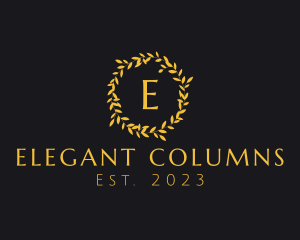 Elegant Luxury Wreath logo design