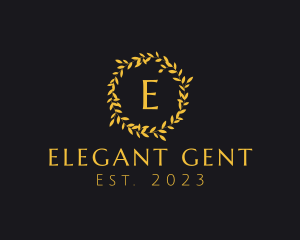 Elegant Luxury Wreath logo design