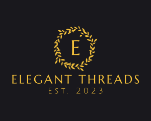 Elegant Luxury Wreath logo design