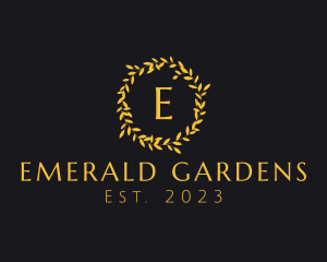 Elegant Luxury Wreath logo design