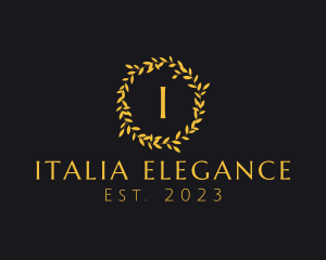 Elegant Luxury Wreath logo design