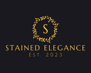 Elegant Luxury Wreath logo design