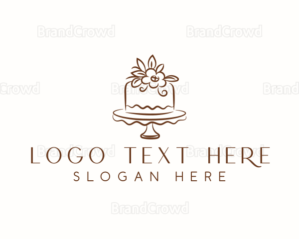 Floral Cake Bakeshop Logo