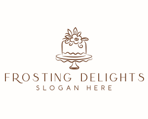 Frosting - Floral Cake Bakeshop logo design